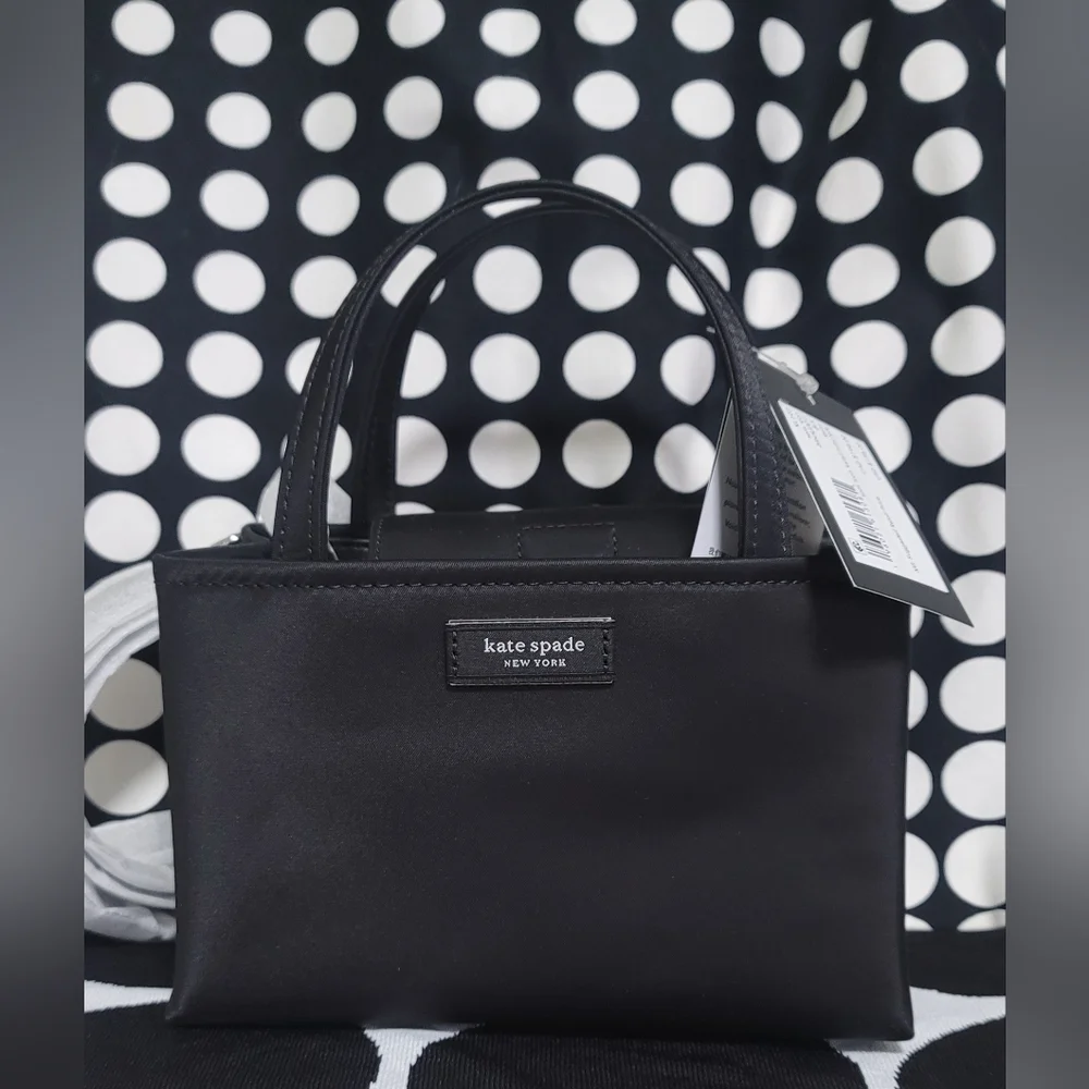 Kate Spade Sam Icon Ksnyl Mini Tote KL193 Blk NWT - Picture 3 of 13